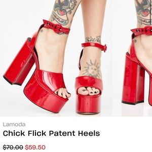 Dolls kill Lamoda
Chick Flick Patent Heels 9